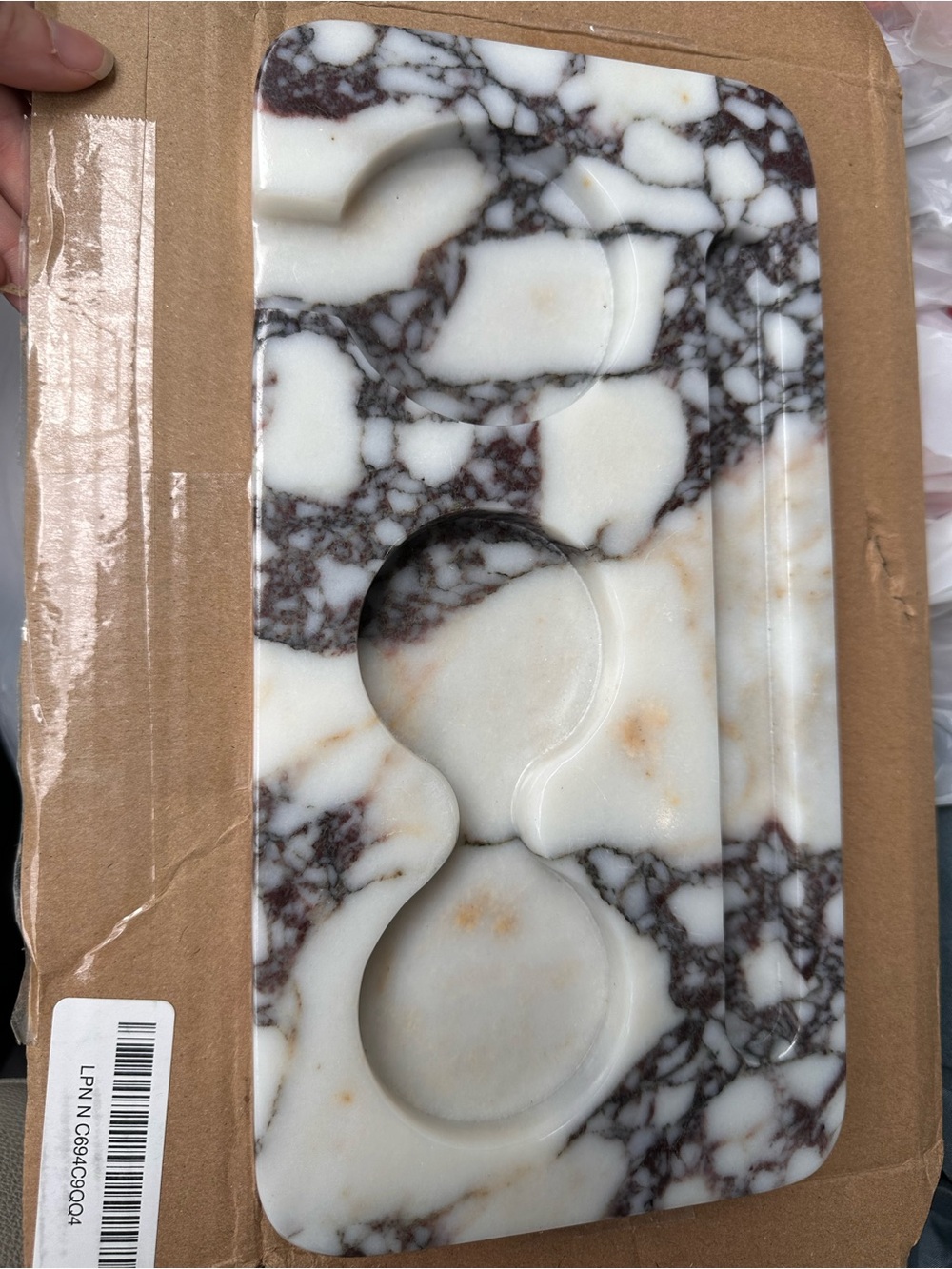 Marble barista/ espresso tray